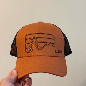 L.L. Bean Rust and Black Mesh Cap